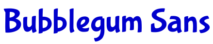Bubblegum Sans шрифт